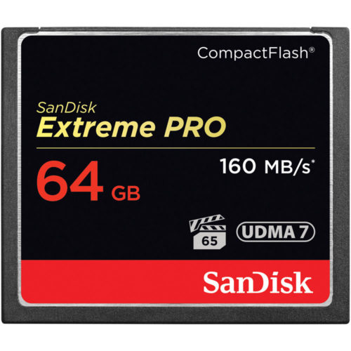 SanDisk 64GB Extreme Pro CompactFlash Memory Card (160MB/s) Compact Flash Cards | Landscape Photo Gear |