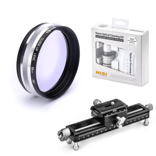 NiSi 58mm Close Up Bundle (58mm Close Up Lens, Macro Rail and Cleaning Kit) Close Up Lens | Landscape Photo Gear |