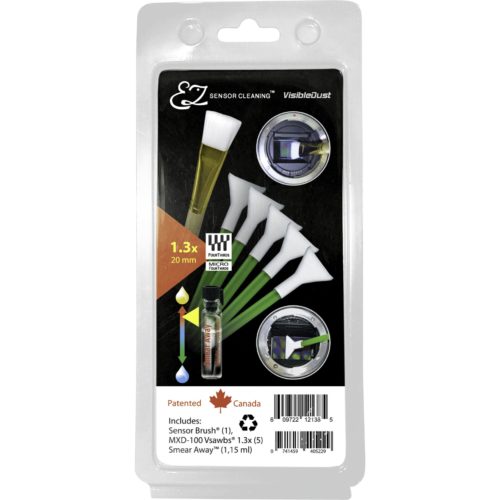 VisibleDust EZ Sensor Cleaning Kit PLUS with Smear Away, 5 x Green 1.3x Vswabs and Sensor Brush EZ Kit (Micro Four-Third) | Landscape Photo Gear |