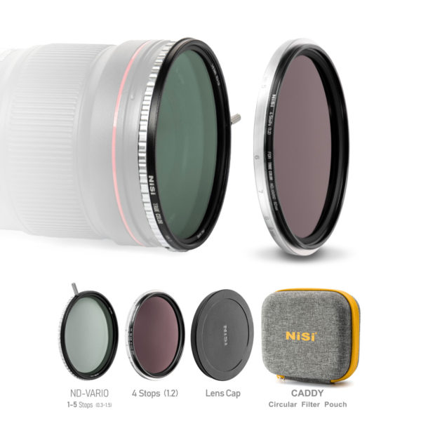 NiSi SWIFT 67mm True Color VND Kit 1-9 stops (1-5 Stops VND + 4 Stop ND) Circular Stacking Filter System | Landscape Photo Gear | 2