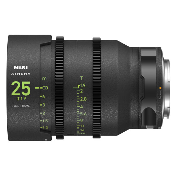 NiSi 25mm ATHENA PRIME Full Frame Cinema Lens T1.9 (E Mount) Cinema Lens | Landscape Photo Gear |