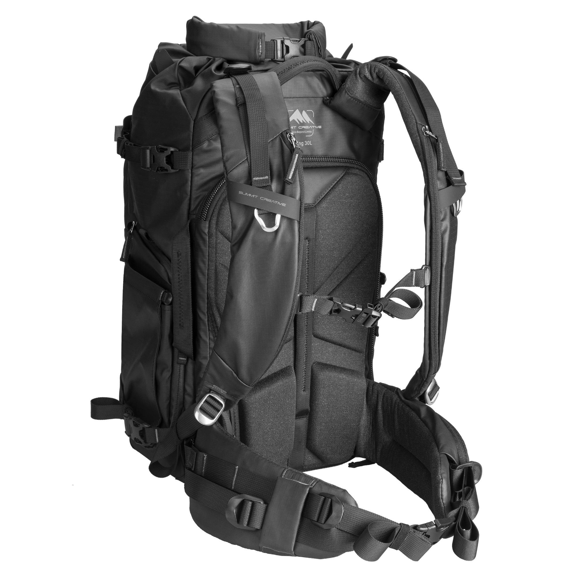 Summit Creative Medium Rolltop Camera Backpack Tenzing 30L (Black) | Landscape Photo Gear 5 Summit Creative Medium Rolltop Camera Backpack Tenzing 30L (Black) Camera Backpacks | Landscape Photo Gear | 5
