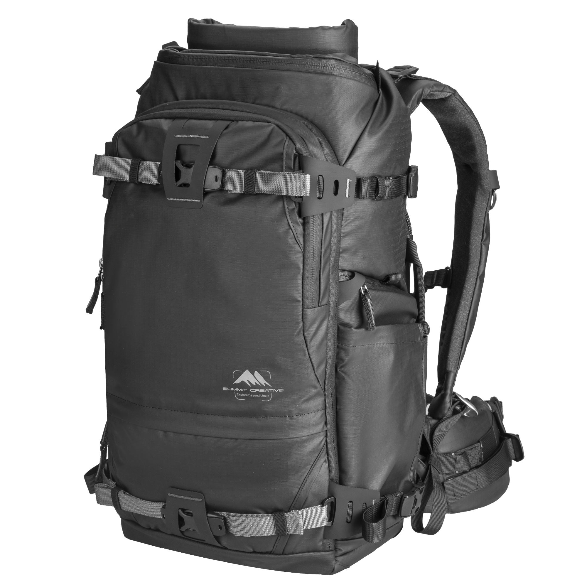 Summit Creative Medium Rolltop Camera Backpack Tenzing 30L (Black) | Landscape Photo Gear 3 Summit Creative Medium Rolltop Camera Backpack Tenzing 30L (Black) Camera Backpacks | Landscape Photo Gear | 3