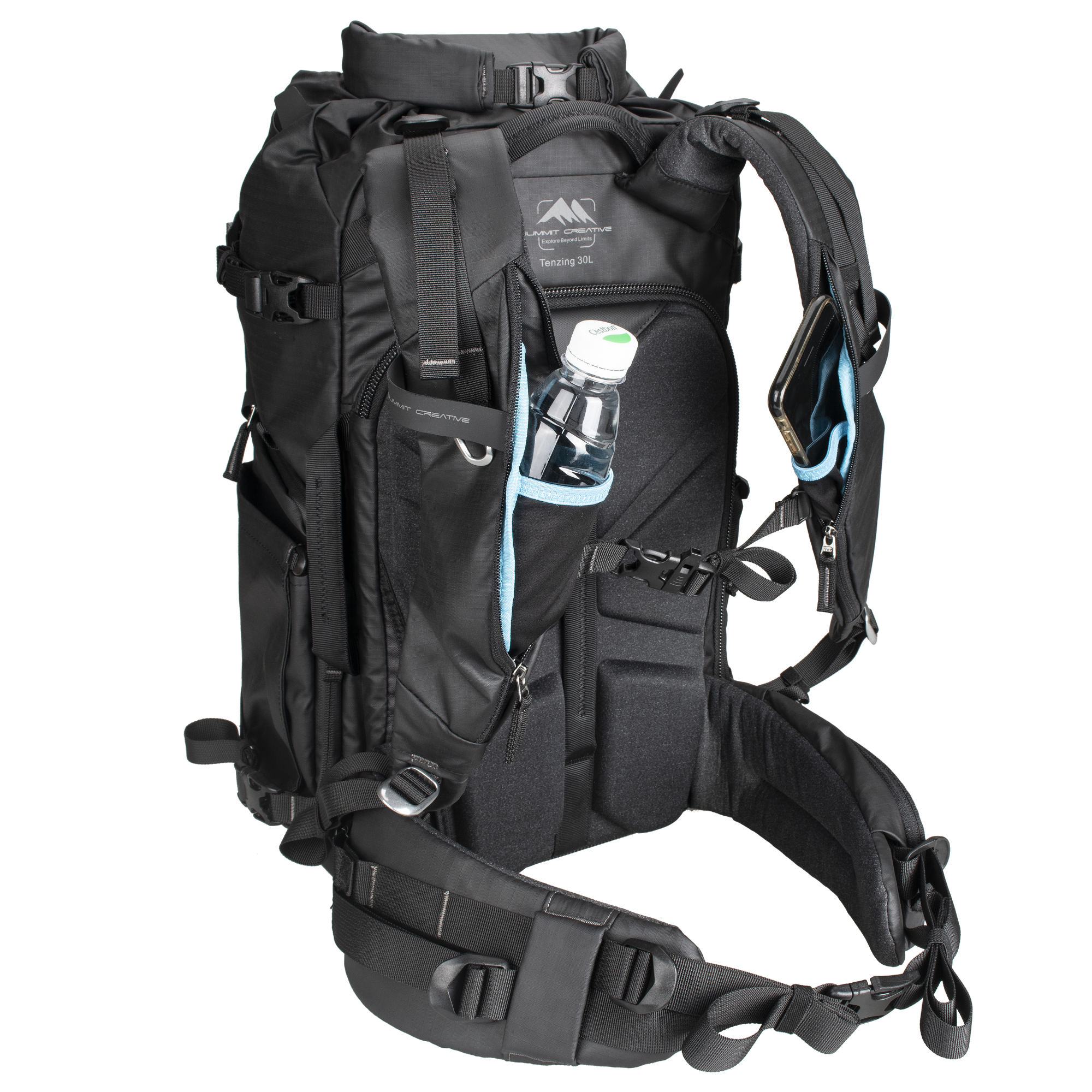 Summit Creative Medium Rolltop Camera Backpack Tenzing 30L (Black) | Landscape Photo Gear 6 Summit Creative Medium Rolltop Camera Backpack Tenzing 30L (Black) Camera Backpacks | Landscape Photo Gear | 6