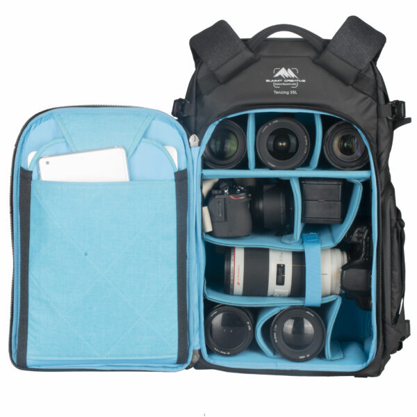 Summit Creative Large Camera Backpack Tenzing 35L (Black) Camera Backpacks | Landscape Photo Gear | 10