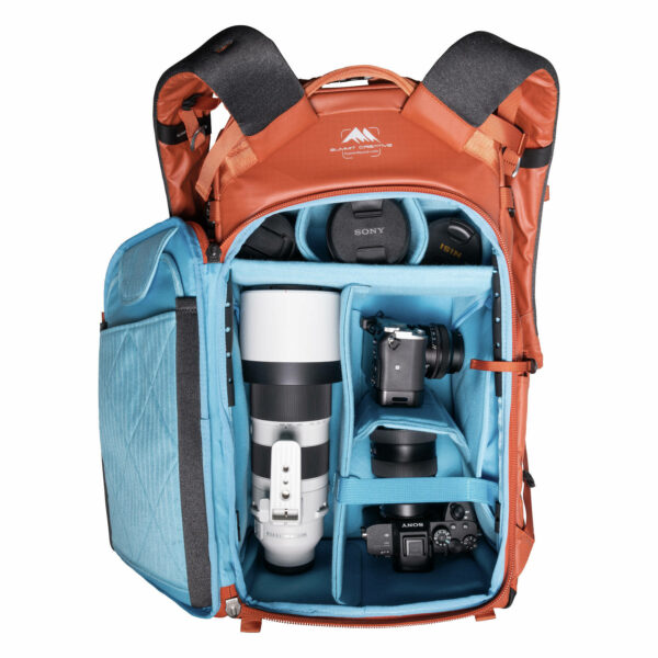 Summit Creative XLarge Rolltop Camera Backpack Tenzing 50L (Orange) Camera Backpacks | Landscape Photo Gear | 35