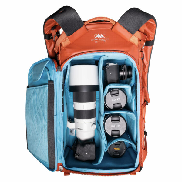 Summit Creative XLarge Rolltop Camera Backpack Tenzing 50L (Orange) Camera Backpacks | Landscape Photo Gear | 36