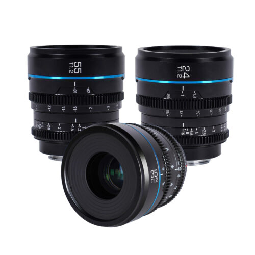 Sirui Nightwalker T1.2 S35 Cine Lens Set for Sony E Mount – Black APSC/S35 | Landscape Photo Gear |