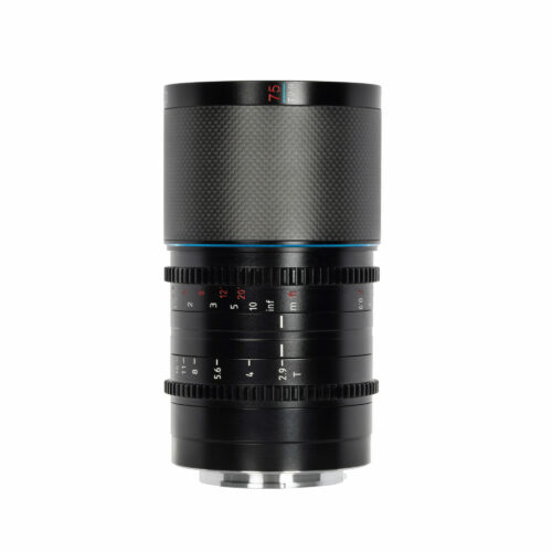 Sirui 75mm T2.9 1.6x Carbon Fiber Anamorphic lens for Canon RF Mount (Blue Flare) Anamorphic Lens | Landscape Photo Gear |