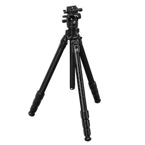 Leofoto LG-324C Black 4 Section Water Resistant Carbon Fibre Tripod with LH-40R Ball Head Camera Supports | Landscape Photo Gear |