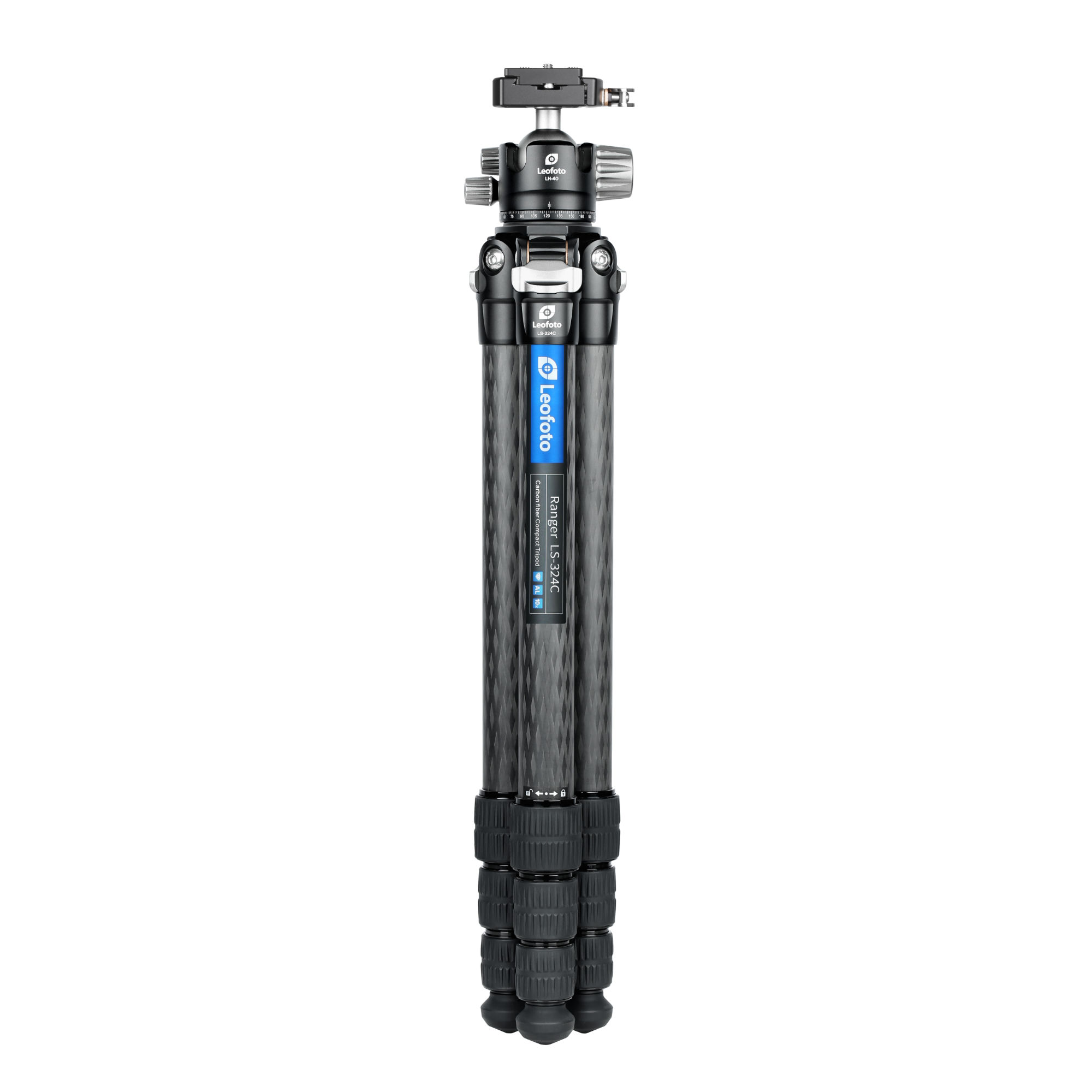 Leofoto LS-324C Ranger Series 4 Section Carbon Fibre Tripod with LH-40LR (Lever Release) Ball Head | Landscape Photo Gear 2 Leofoto LS-324C Ranger Series 4 Section Carbon Fibre Tripod with LH-40LR (Lever Release) Ball Head Camera Supports | Landscape Photo Gear | 2
