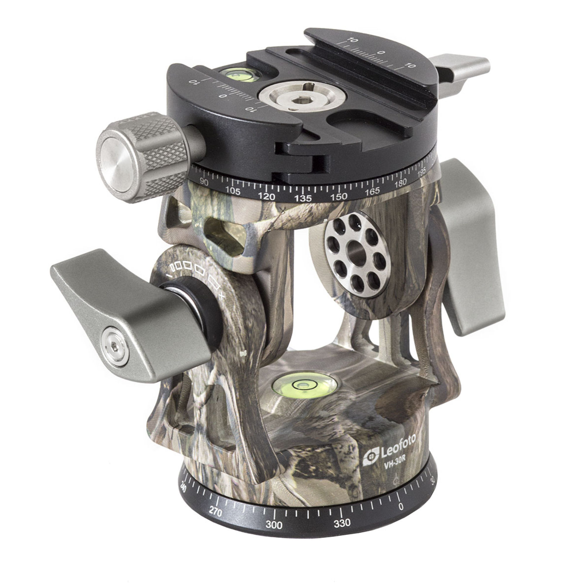 Leofoto VH-30R 2-Way Monopod Head with Panning Clamp and PU-100D Plate – Camouflage | Landscape Photo Gear Leofoto VH-30R 2-Way Monopod Head with Panning Clamp and PU-100D Plate – Camouflage Leofoto Heads and Bases | Landscape Photo Gear |