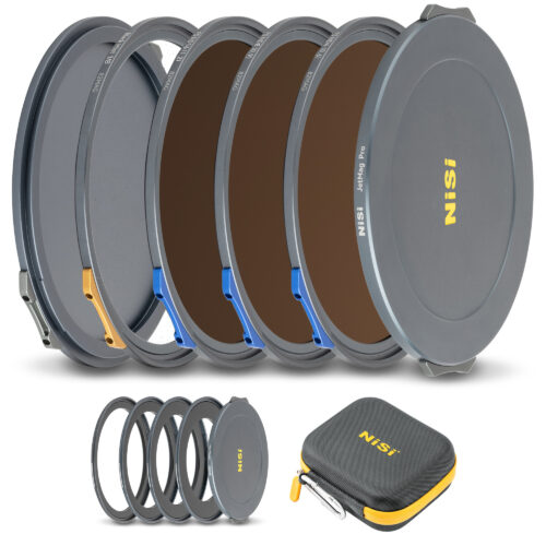 NiSi JetMag Pro Filmmaker Kit 82MAG Magnetic Filter Kit (FS ND 2 Stop, FS ND 3 Stop, FS ND 4 Stop, Black Mist 1/8, 67mm/72mm/77mm/82mm Adaptors, Two Front Caps,  Back Cap, Caddy Pouch) 82MAG | Landscape Photo Gear |