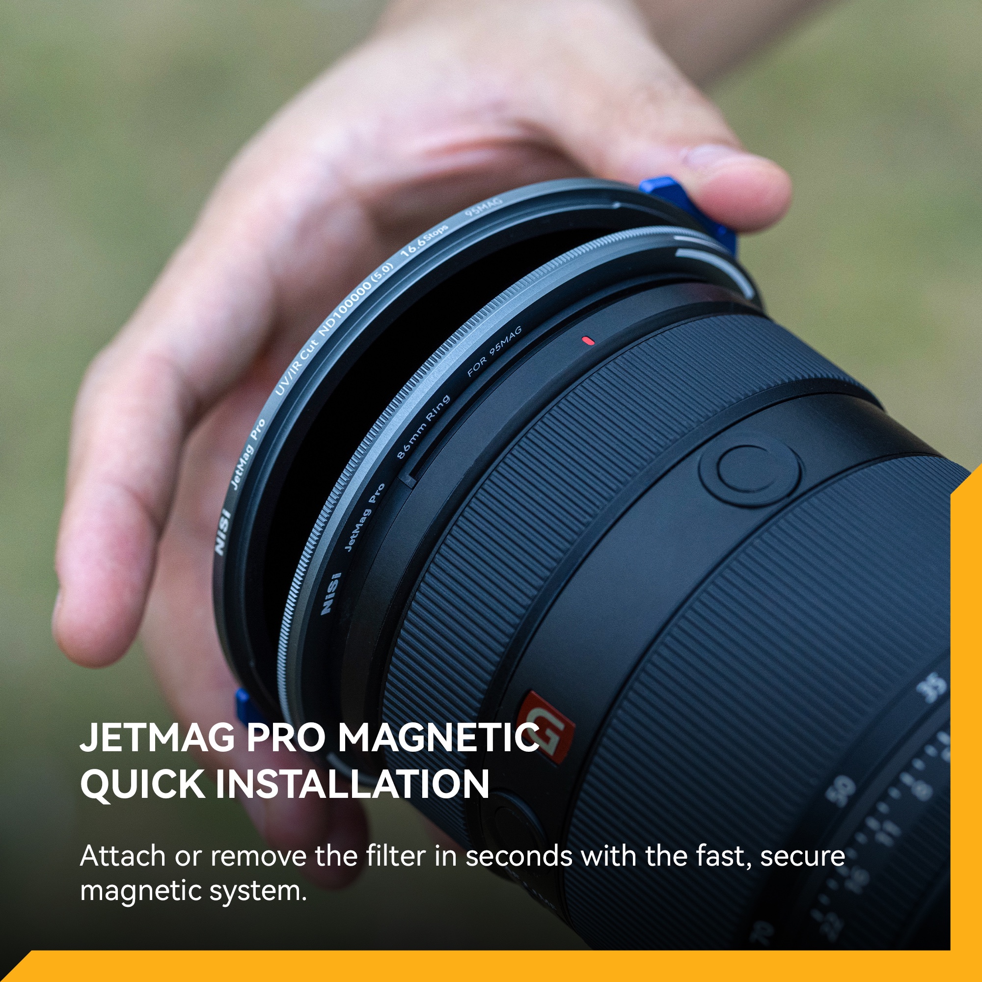 NiSi JetMag Pro FS ND32000(4.5) 95MAG Magnetic Filter (15 Stop) | Landscape Photo Gear 14 NiSi JetMag Pro FS ND32000(4.5) 95MAG Magnetic Filter (15 Stop) 95MAG | Landscape Photo Gear | 14